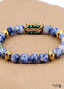 Boho Bracelet, Stretchy Bracelet, Blue Sodalite Nepal